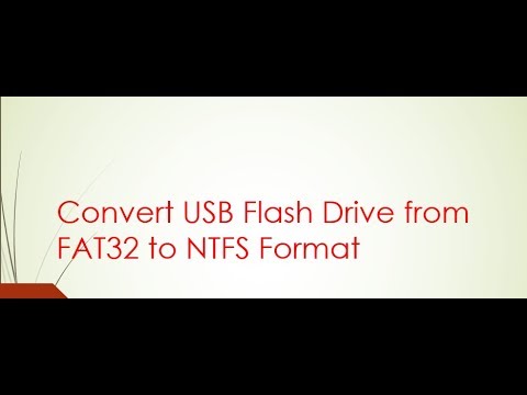 convert fat32 to ntfs without format